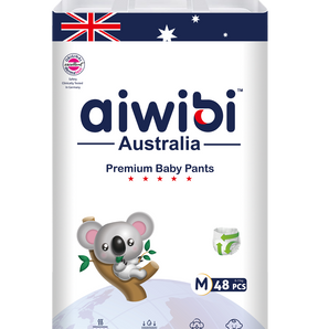 [Pull-Up/Ultimate Comfort/M/48] Aiwibi Ultimate Comfort Premium Baby Pull-Up Diapers Size M 48 Pcs