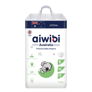 [Ultimate Comfort/XL/15] Aiwibi Ultimate Comfort Premium Baby Diapers Size XL 15 Pcs